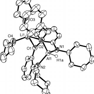 320x320 Molecular Structure (Ortep Drawing) Of The Lithium Aluminium