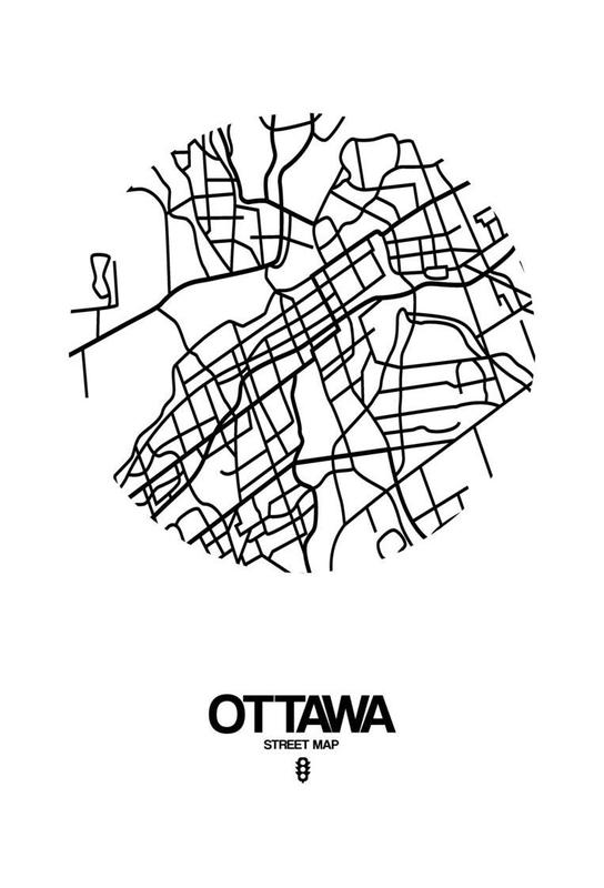 544x800 Ottawa As Aluminium Print By Naxart Juniqe
