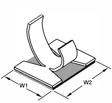 366x337 Aluminium Cable Clips