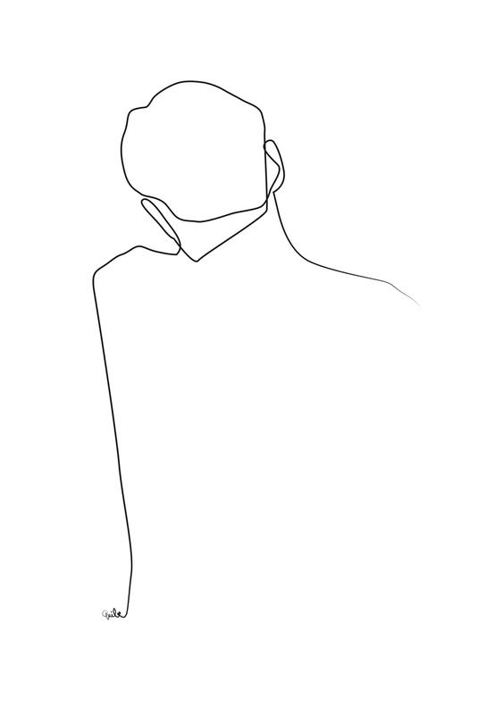 544x800 Back Line As Aluminium Print By Quibe Juniqe