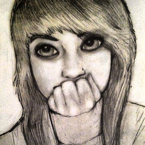 612x612 Collection Of Amazing Drawing Of Girl High Quality, Free