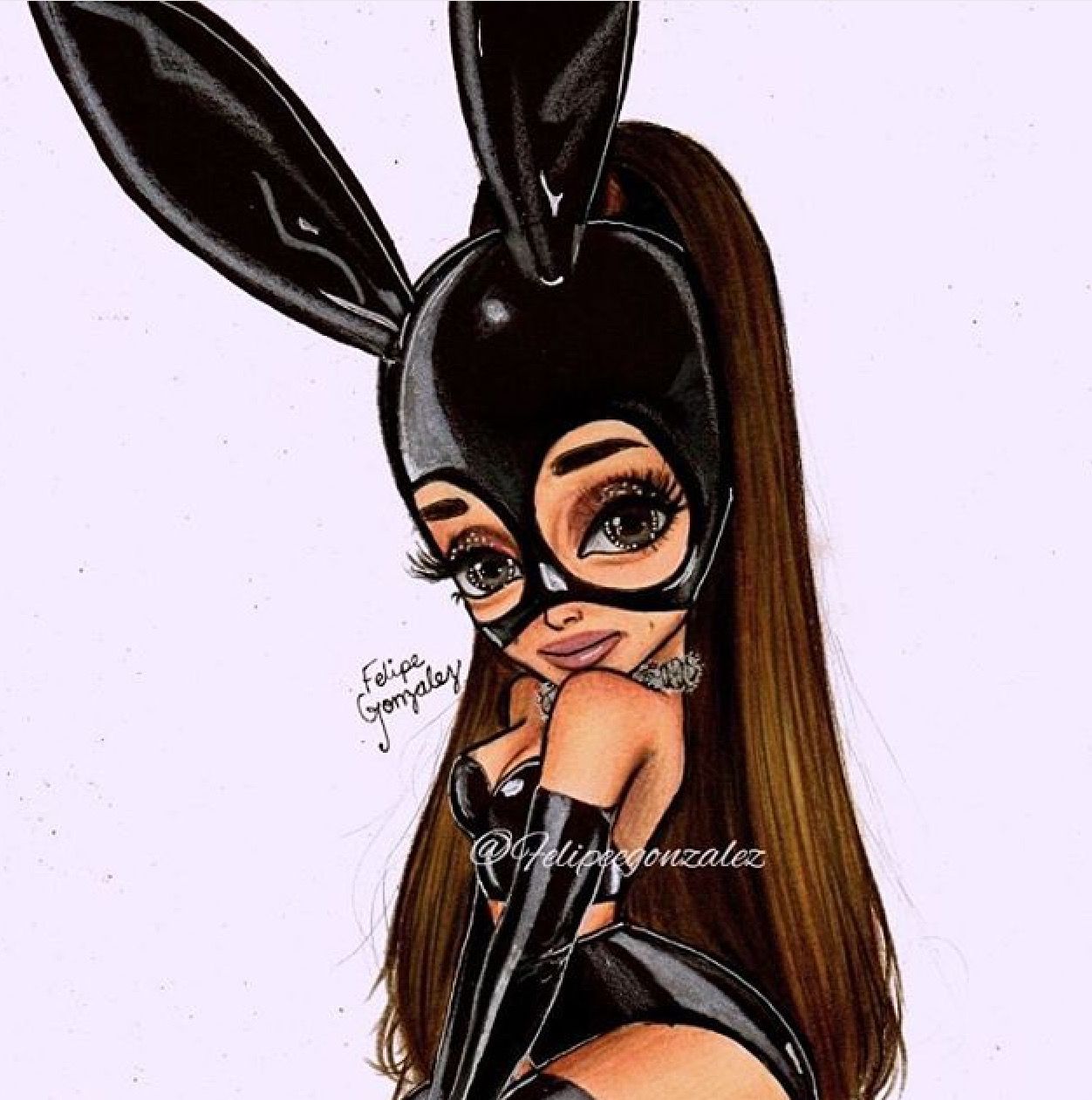 1252x1261 Ariana Grande Draw Ariana Grande Ariana Grande
