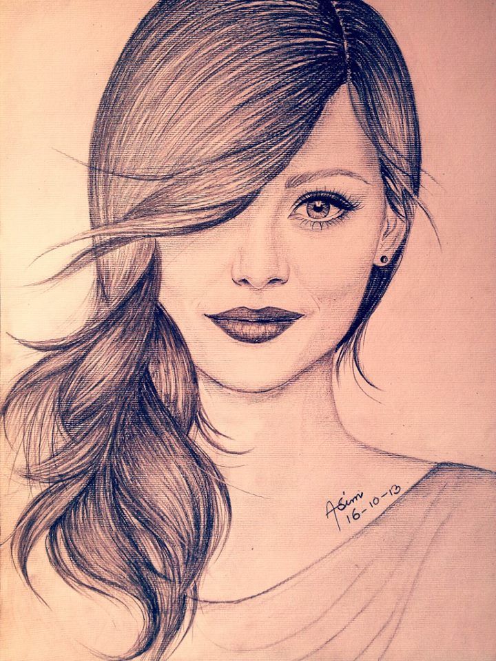 720x960 Girl, Drawing, Amazing Drawings Girls, Drawings