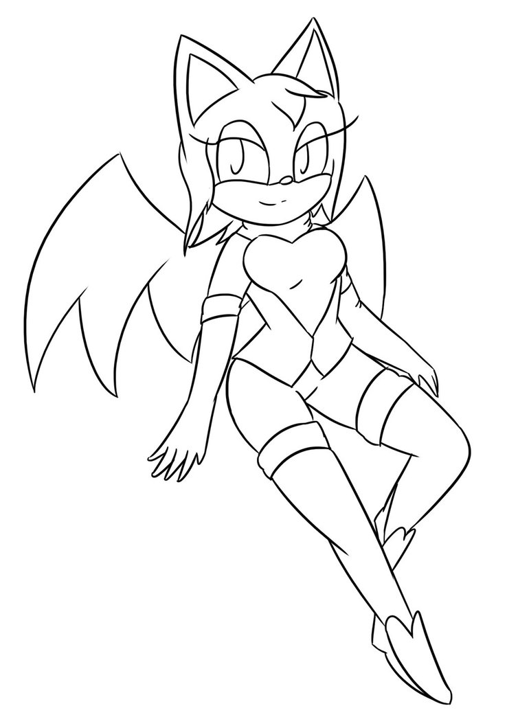754x1060 Rouge Blue Ambition Lineart By Xero J
