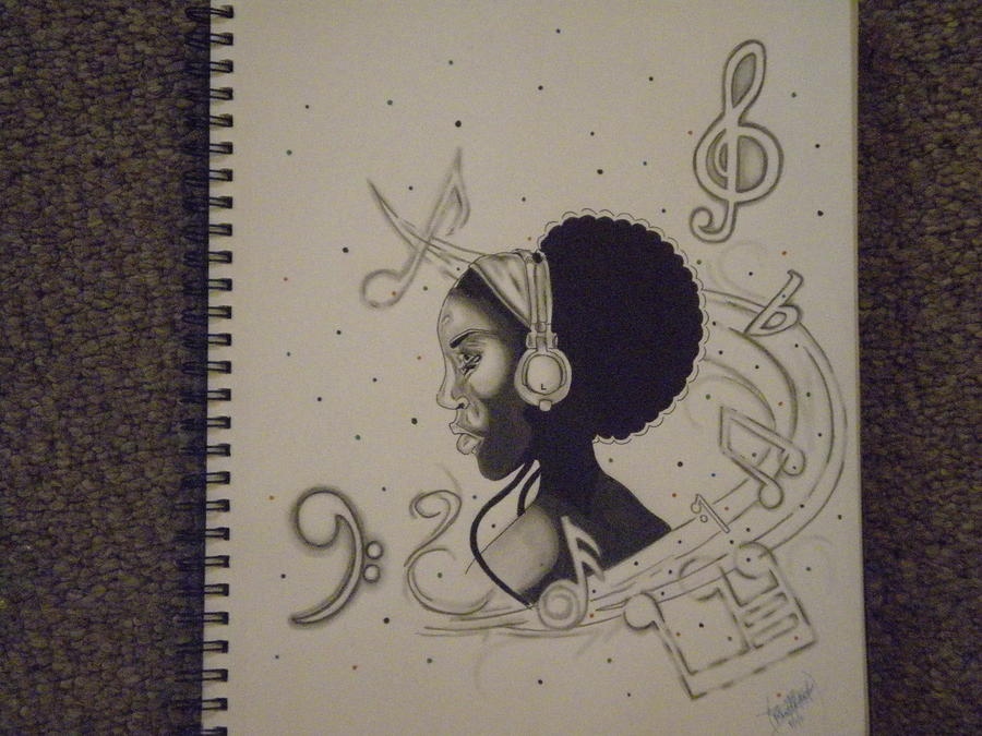 900x675 Heart Of Music Drawing By Mr Ambition