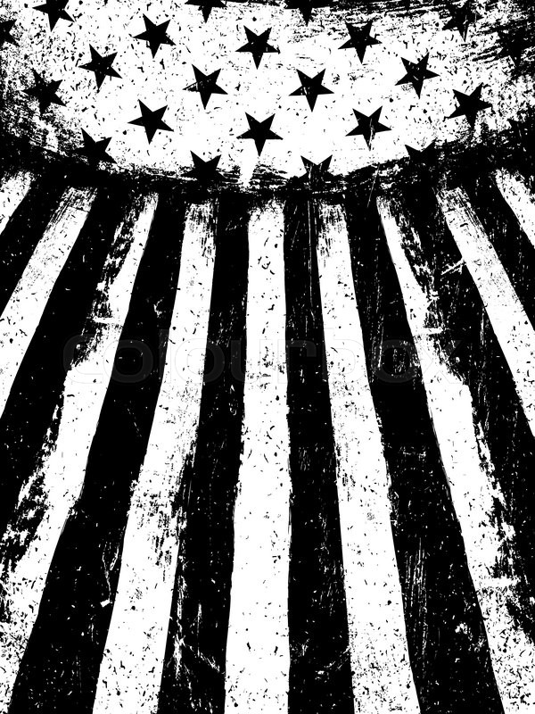 600x800 Monochrome Negative Photocopy American Flag Background. Grunge