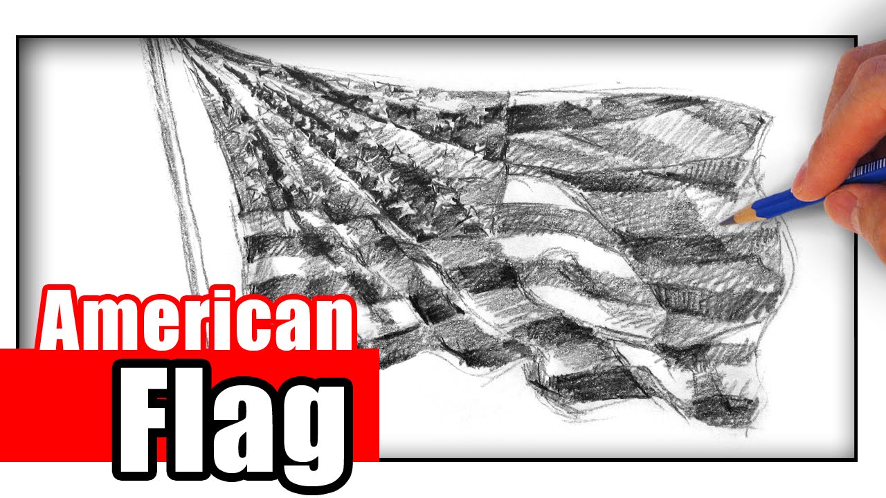 1280x720 Drawing The American Flag For 4th Of July
