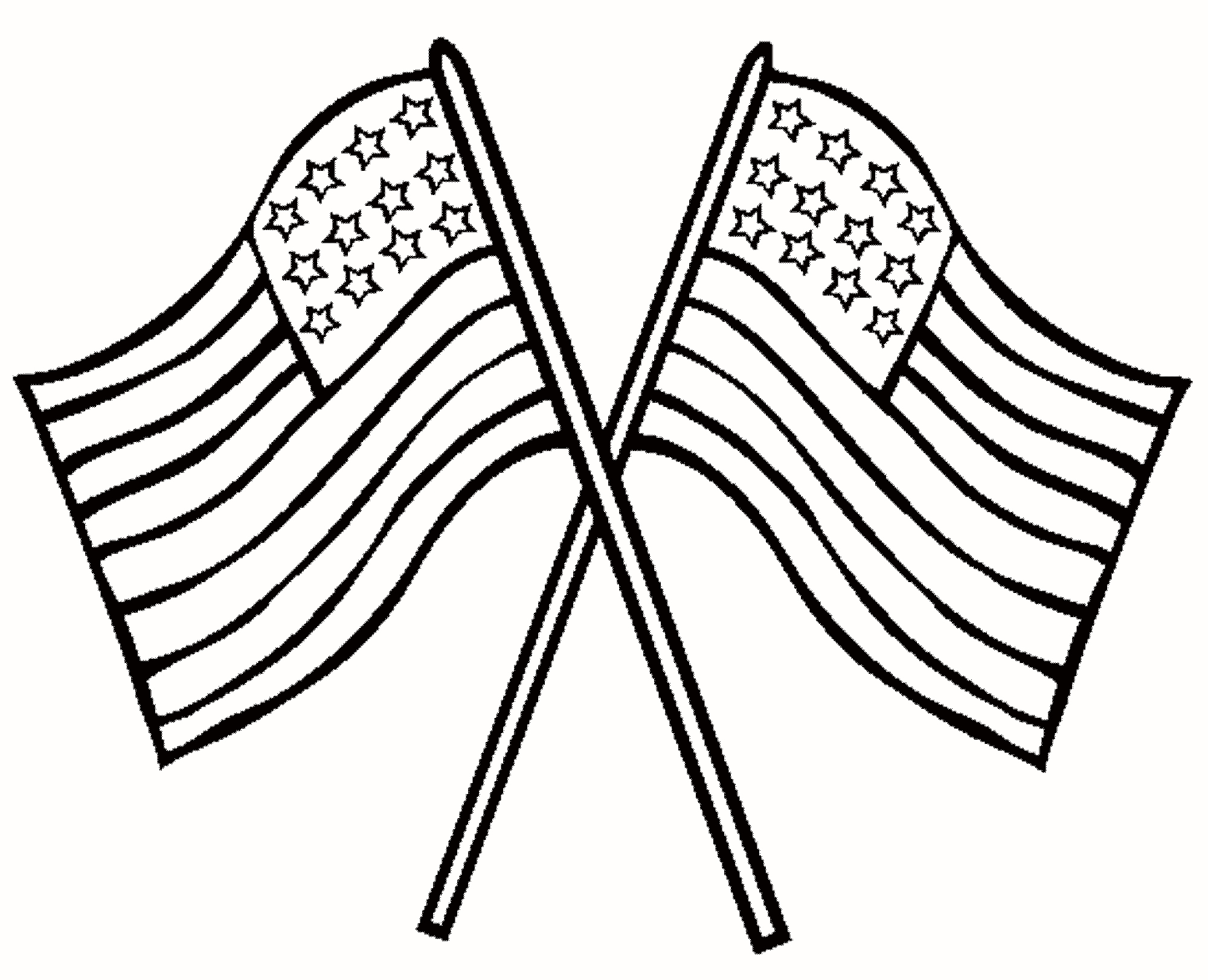 2000x1623 30 Inspirational American Flag Coloring Pages