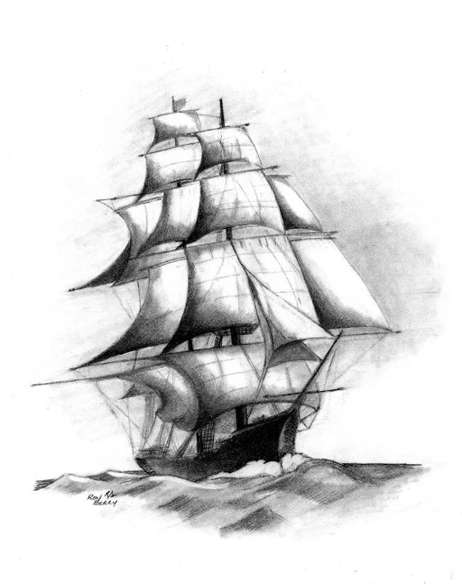 Amerigo Vespucci Ship Drawing at GetDrawings | Free download