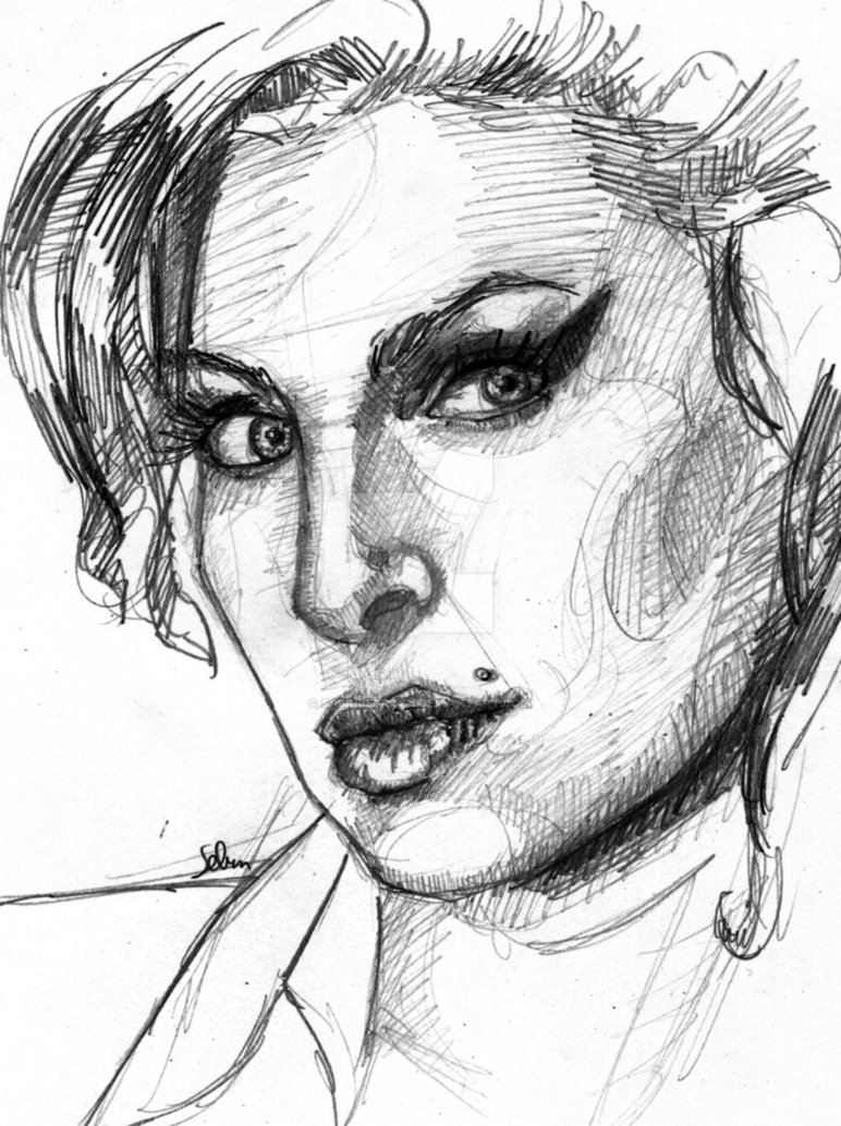 Amy Winehouse Drawing at GetDrawings | Free download