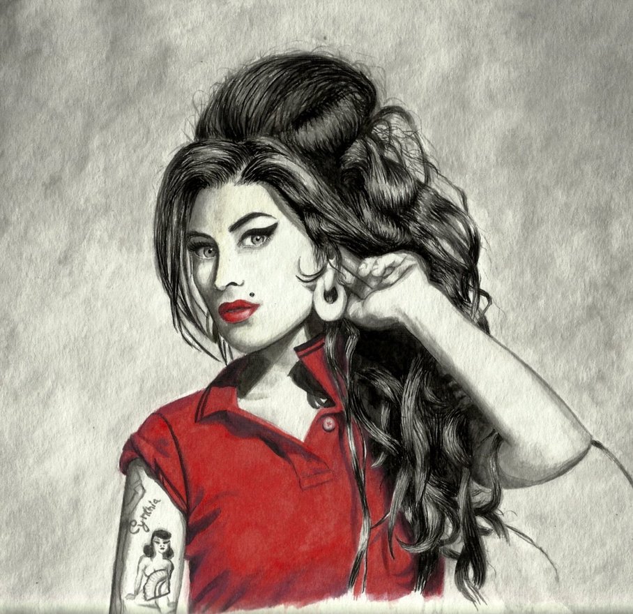 908x880 Amy Winehouse By Vistaguzza