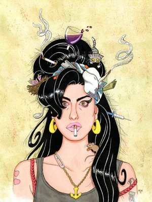 300x400 Amy Winehouse Drawing Abominable Ink By Fazooli