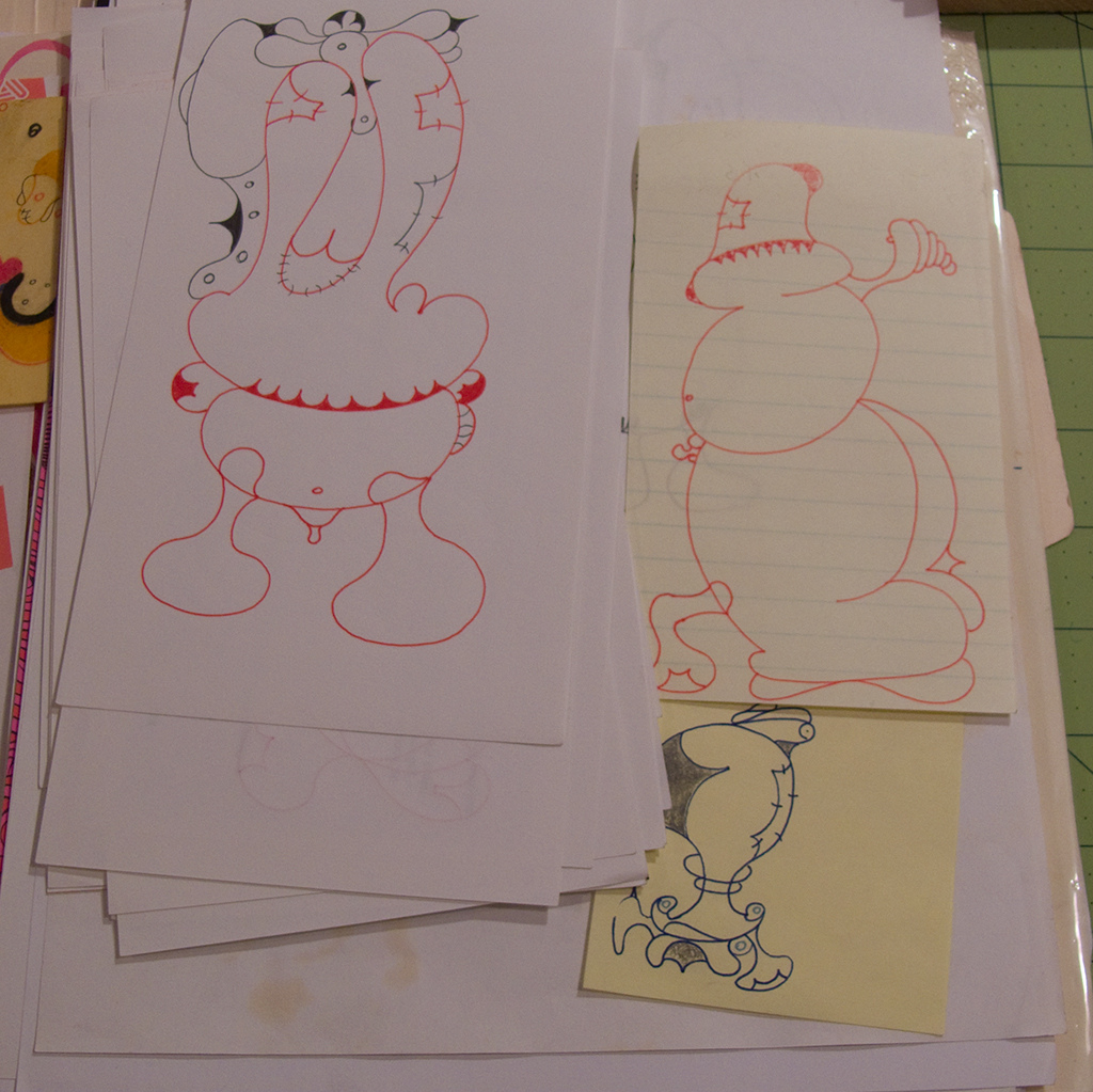 1024x1023 Analog Drawing Sketch Before Scanning And Converting