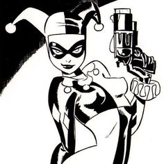 236x236 Dc Comics Harley Quinn Bruce Timm Comic Art Sketch Original One