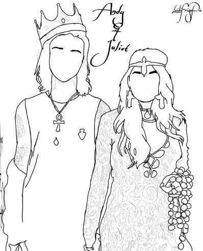 398x494 Fanart (Drawing) Of Andy Biersack Amp Juliet Simms Fanarts