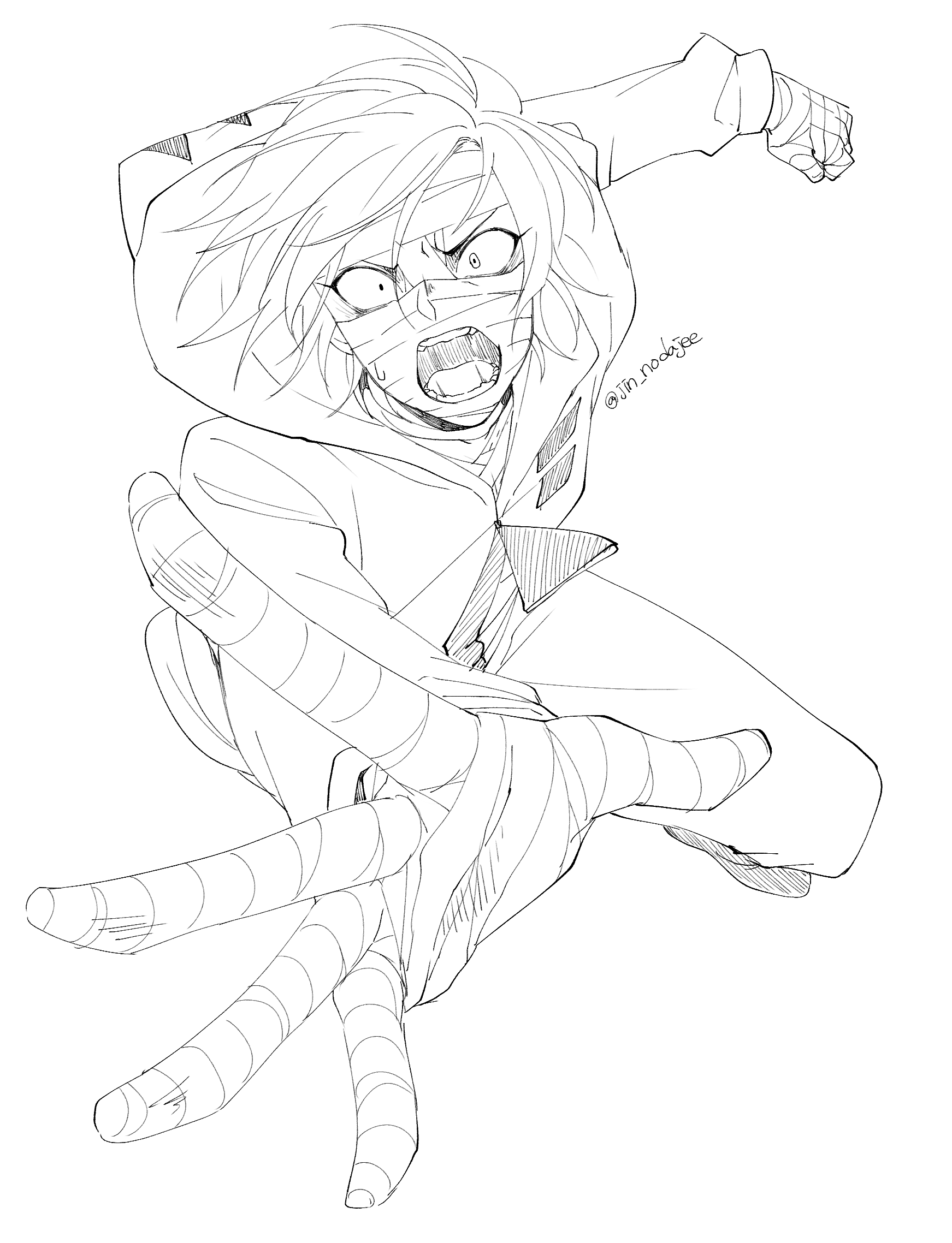 1743x2277 Angels Of Death Fanart Zack Angel Of Death