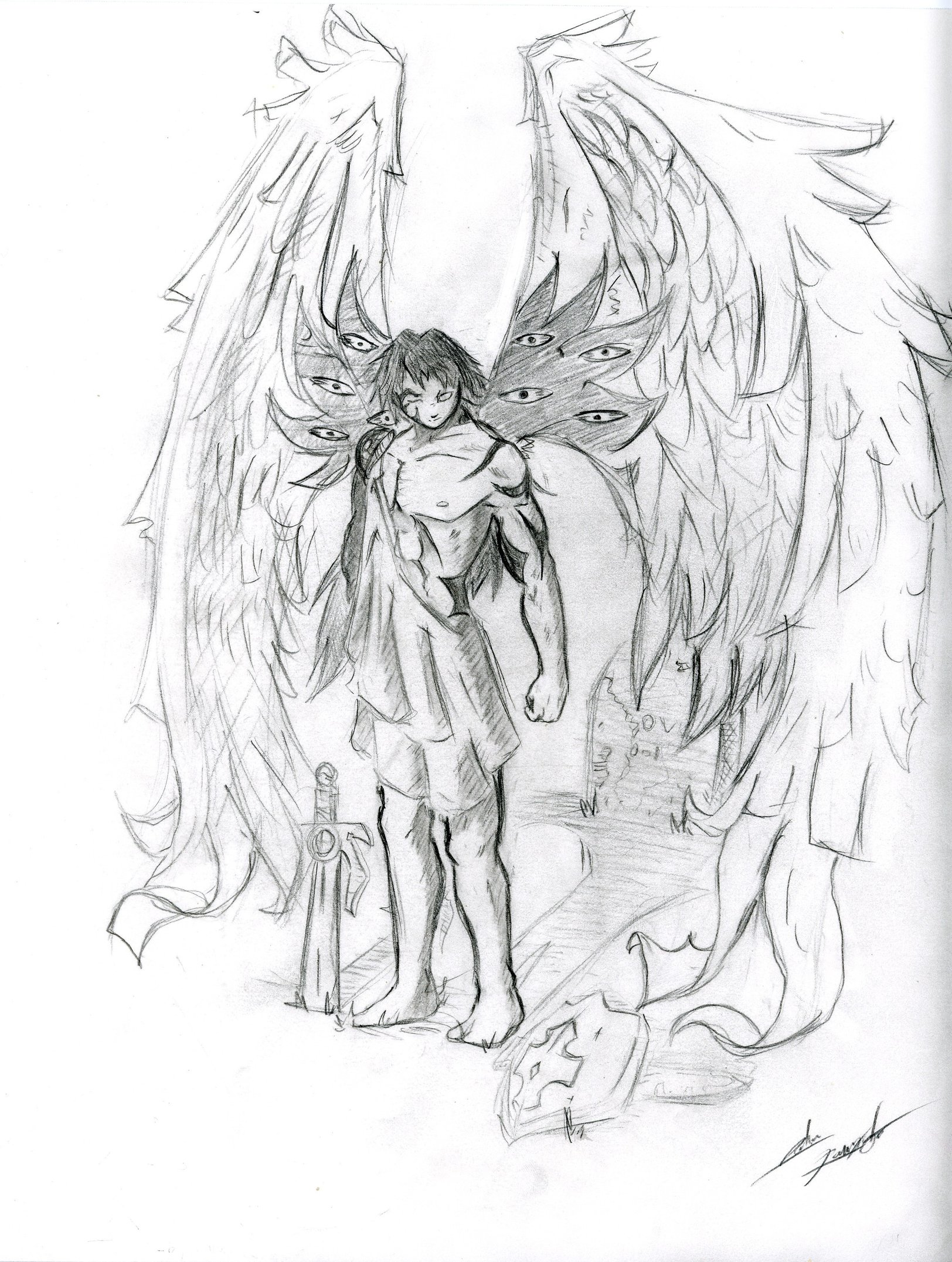 Angel Of Death Drawing at GetDrawings | Free download