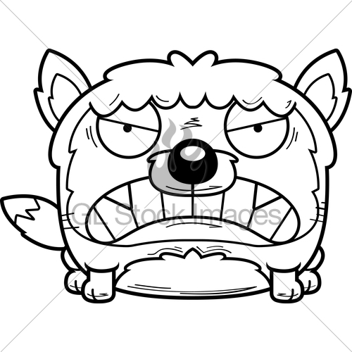 500x500 Angry Cartoon Fox Gl Stock Images