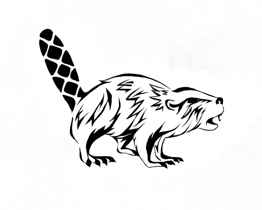 900x721 Woodbadge Critter Beaver By Jan Di