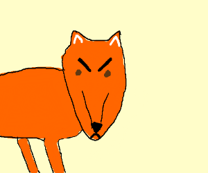300x250 An Angry Fox (Drawing By Paradonea)
