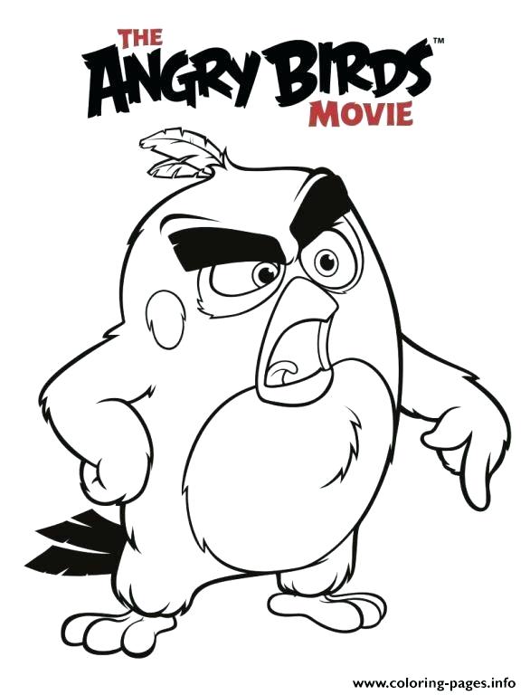 586x768 Angry Birds Movie Red Coloring Pages Printable Angry Birds Movie