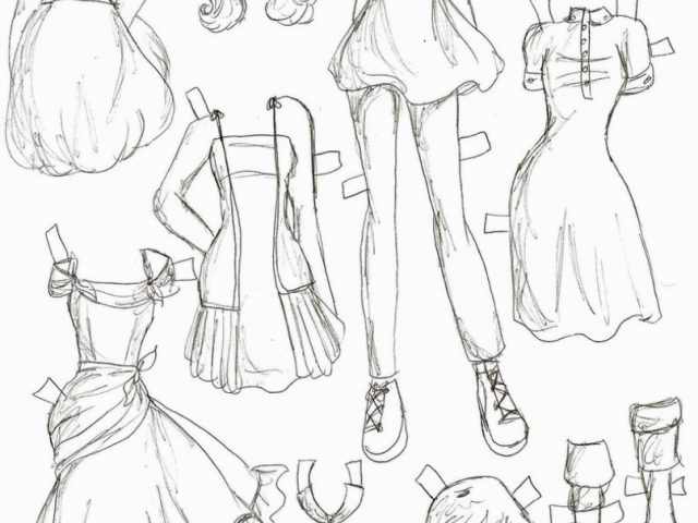 640x480 Anime Clothes Drawing