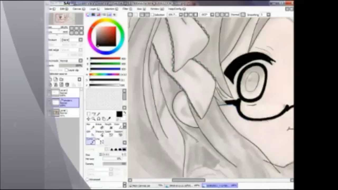 1280x720 Tools For Drawing Anime How I Draw Anime Girl In Paint Tool Sai