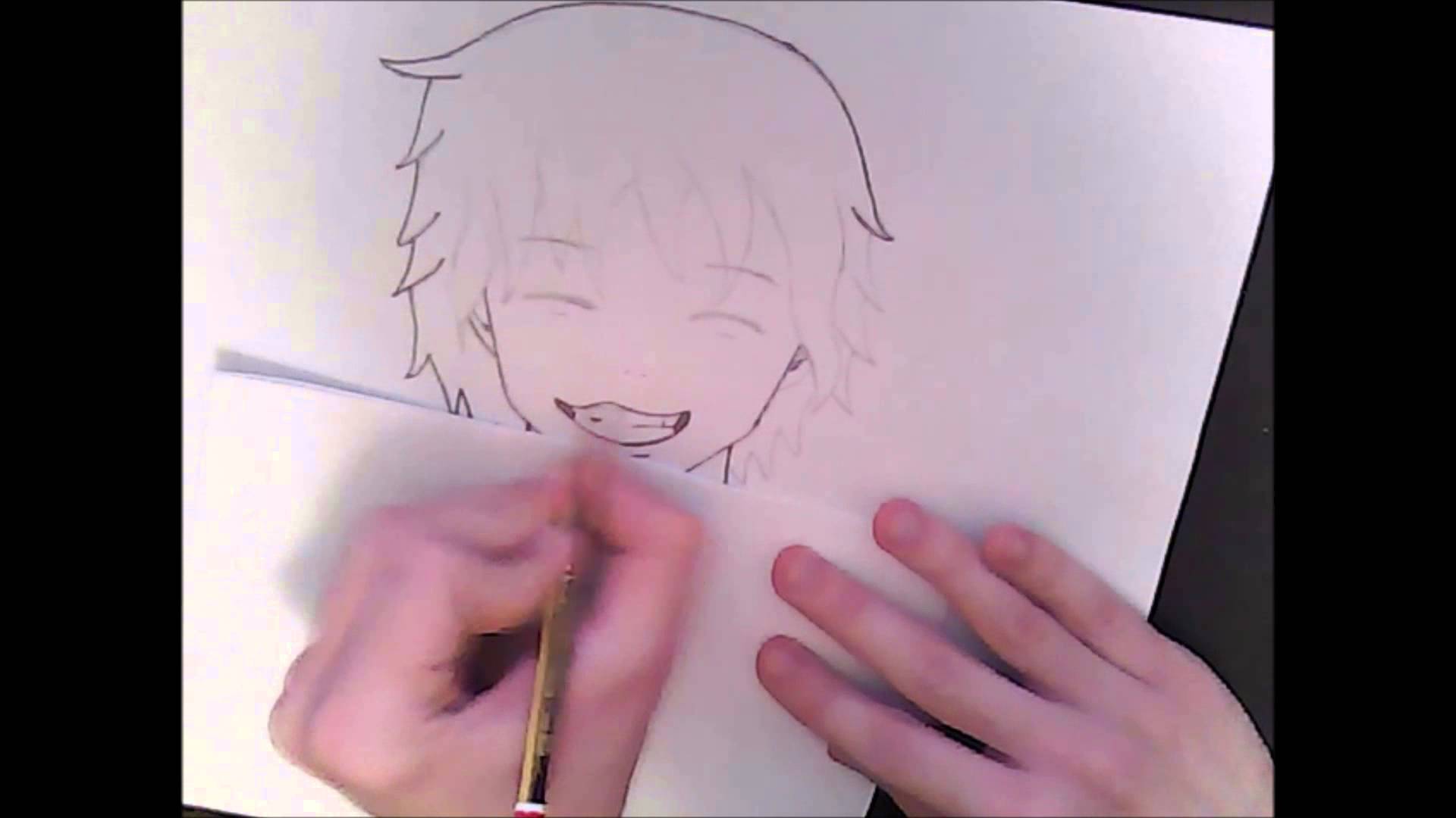 1920x1080 Drawing Smiling Anime Guy