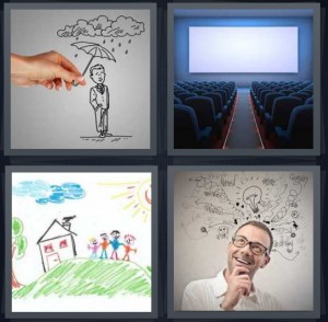 300x294 4 Pics 1 Word Answer For Umbrella, Movie, Drawing, Idea