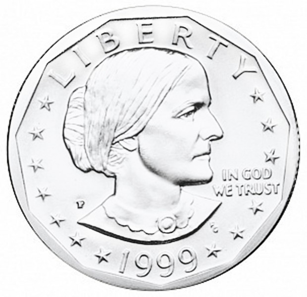 620x600 Susan B Anthony Dollars, Clad Composition (1979 1981 + 1999