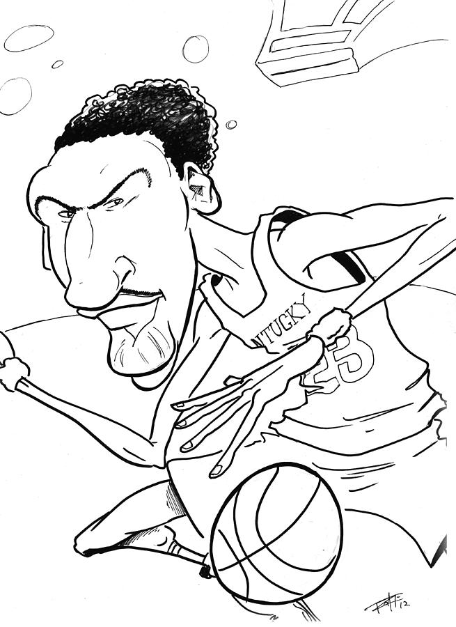 655x900 Anthony Davis Drawing By Big Mike Roate