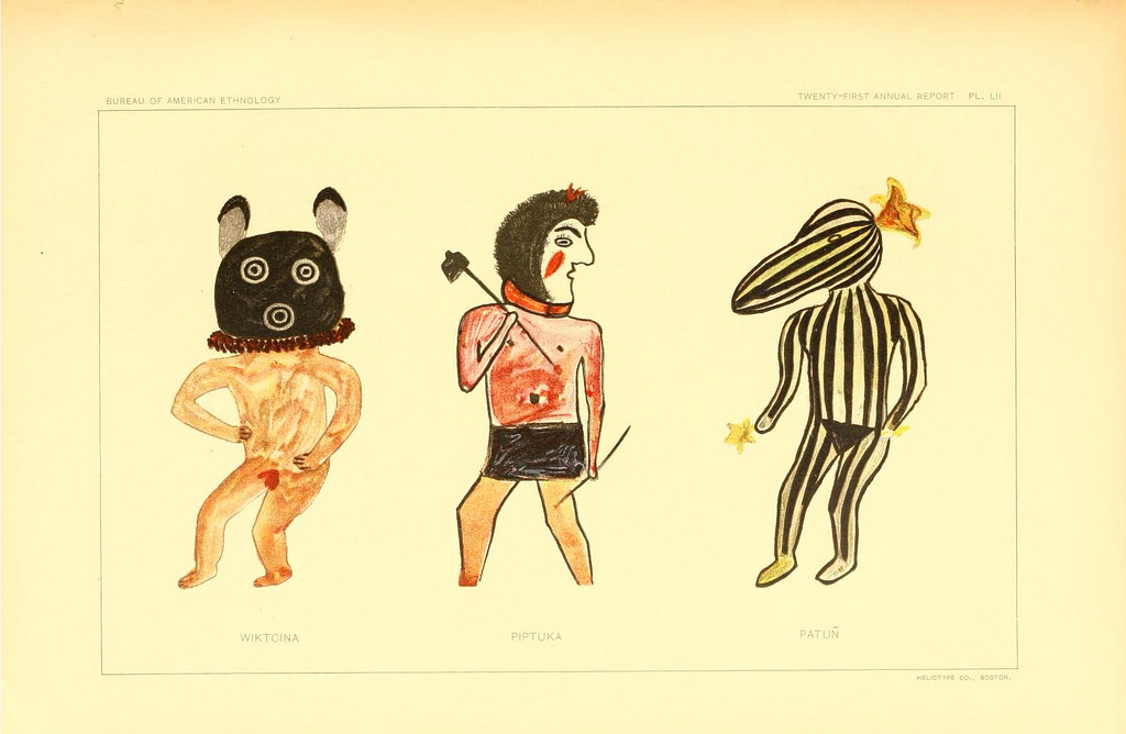 1024x668 Hopi Drawings Of Kachinas (1903) The Public Domain Review