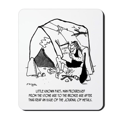 460x460 Anthropology Cartoon 1938 Mousepad By Mchumorsciencetoons