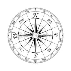 236x236 Draw A Compass Rose Compass Rose, Compass And Barn