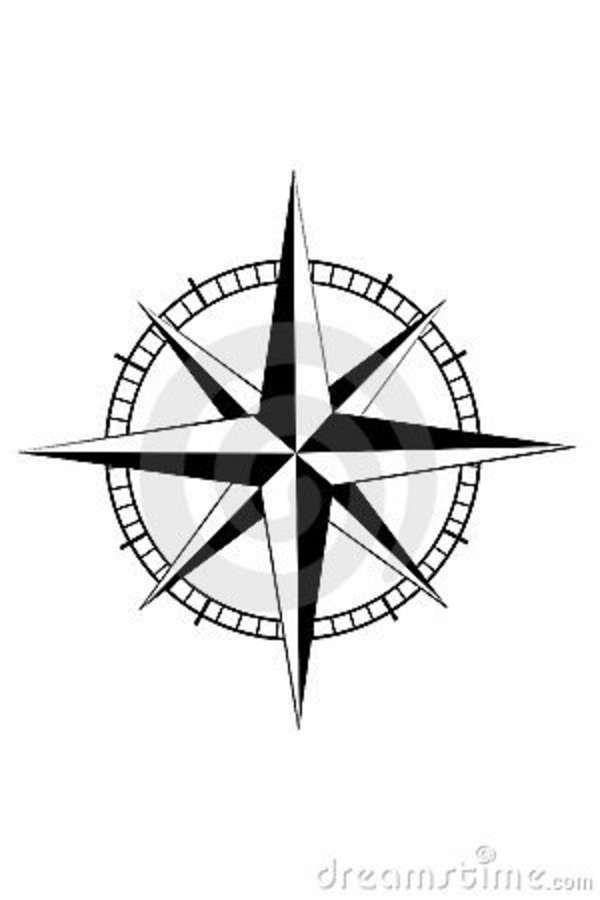 Antique Nautical Compass Drawing at GetDrawings | Free download