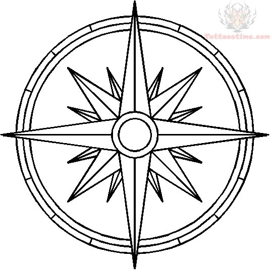 539x540 Collection Of Nautical Compass Drawing High Quality, Free