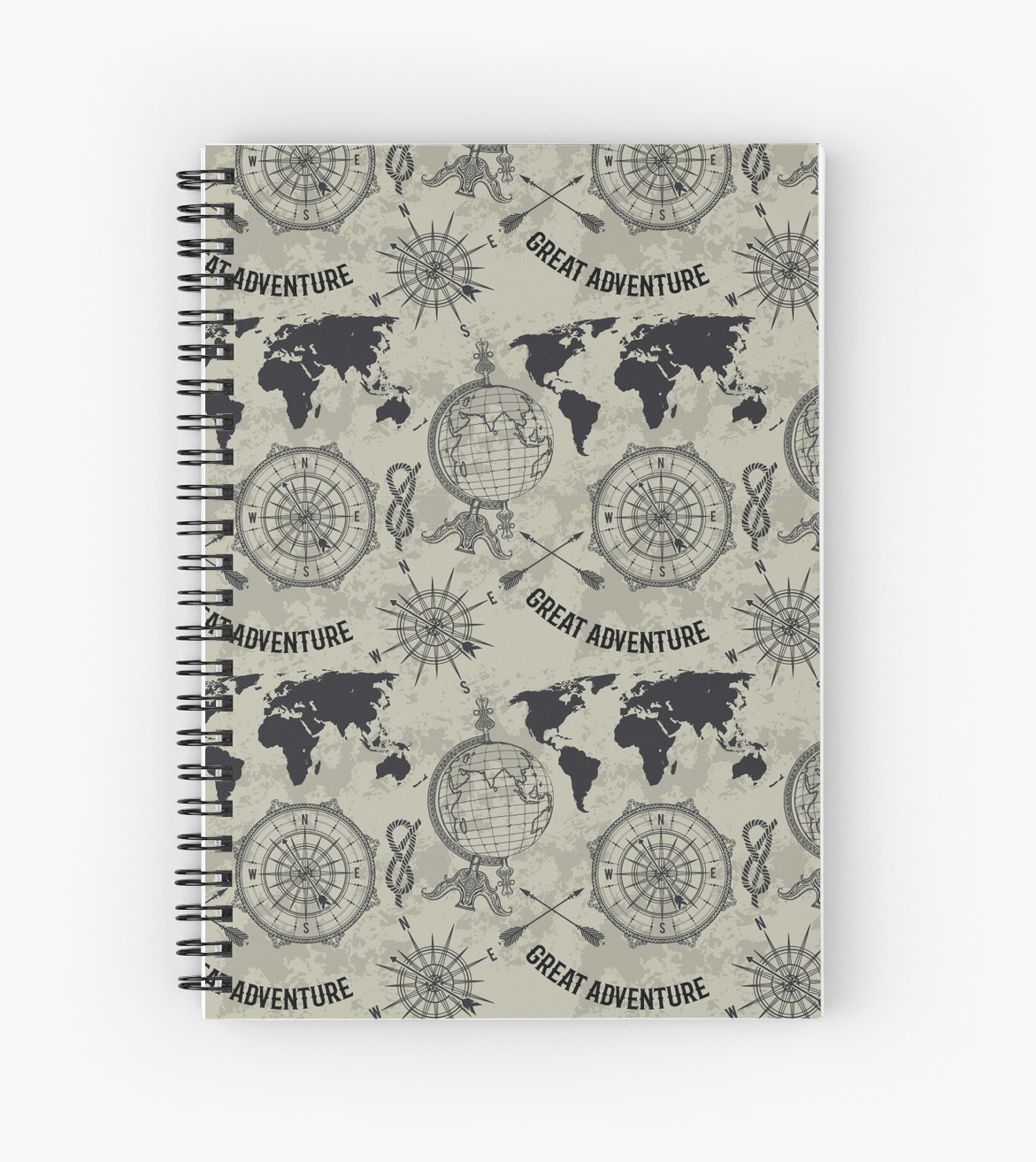 1171x1313 Seamless Pattern With Vintage Globe, Compass, World Map And Wind