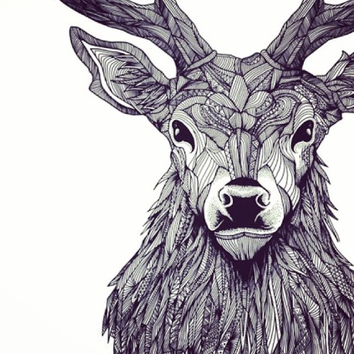 500x500 Images Of Deer Antler Drawing Tumblr