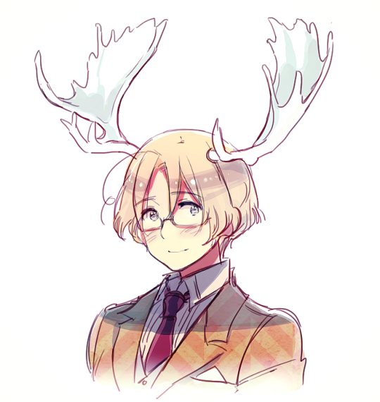 540x570 Antlers Drawing Tumblr