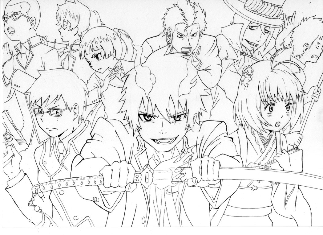 1049x762 Ao No Exorcist By Manuel Sama