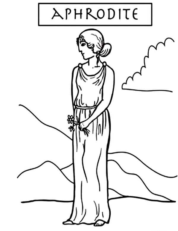 600x777 Special Aphrodite Coloring Page Stunning Pictu