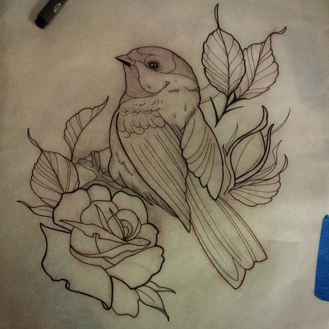 640x640 A Chickadee For Mondays Appointment @providencetattoos