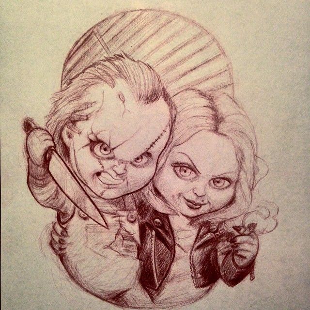 640x640 Lil Chucky And Tiffany Sketch For An Upcoming Appointment
