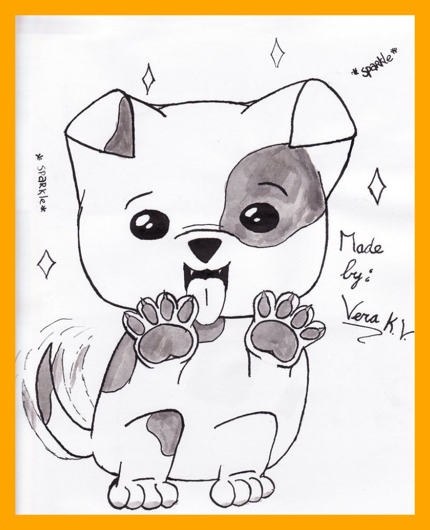 881x1086 Best Drawing Easy Of A Dog Step By Plus Cute Pict Trend And Acute