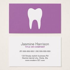 236x236 Tooth Drawing Modern Dentist Appointment Designs Business Card