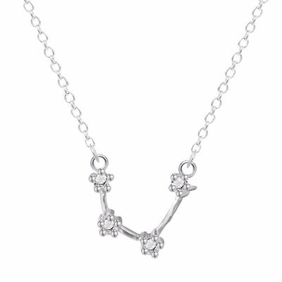400x400 Aquarius Constellation Silver Necklace