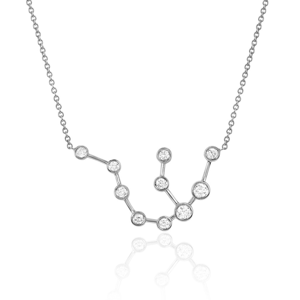 1024x1024 Aquarius Diamond Constellation Necklace