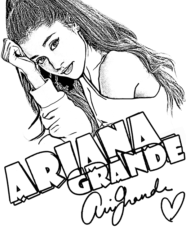 Verwonderlijk Ariana Grande Drawing Outline at GetDrawings | Free download FI-39