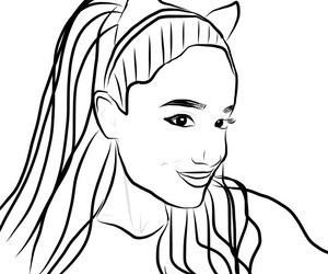 Ariana Grande Drawing Outline at GetDrawings | Free download