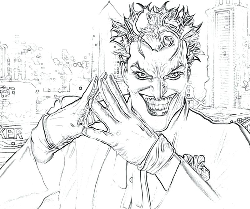 800x667 Batman Arkham City Coloring Pages And Joker Free Page Home